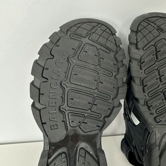 Balenciaga Black Track Runner Slide Sandals - Picture 9 of 11